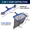 POOLAZA Pool Skimmer Net & Pool Brush with 10.5FT Aluminum