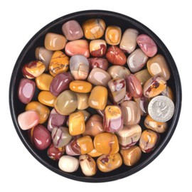 justinstones 1/2LB Large Tumbled Mookaite Jasper Stone Specimen Collection Pocket Worry Healing Crystal Reiki