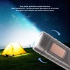 Hand Crank Solar Powered Rechargeable Flashlight Mini Solar Flashlight for