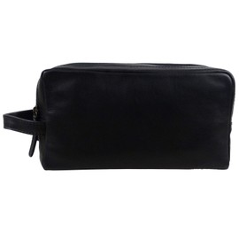 Oakridge Leather Mens Large Washbag/Toiletry Bag