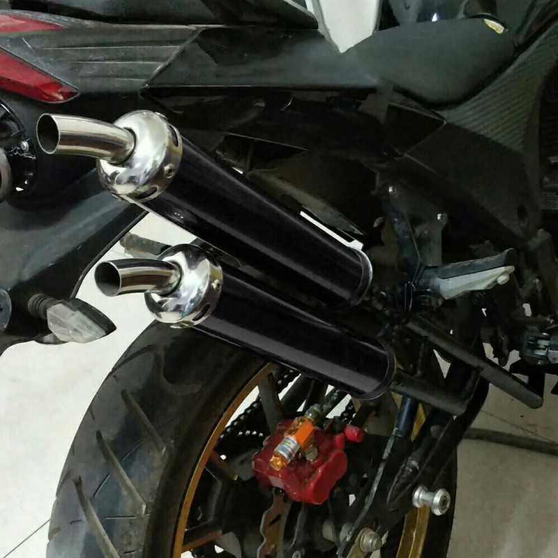 Stainless Steel Exhaust Muffler Silencer 20mm/0.8in Modified Parts for 2