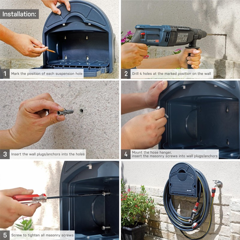 Eden 95959 Hose Hanger W/Multi-Adjustable Garden Sprinkler