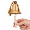 NKlaus 11576 Ship Bell Antique Brass with Holder Ribbon 10
