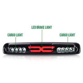 GRAND ORANGE LED 3rd Brake Light Compatible with 1999-2006 Chevy Silverado 1500 2500 3500 & HD Models/2007 Chevy Silverado 1500 2500 3500 & HD Models Classic Third Cargo Lamp