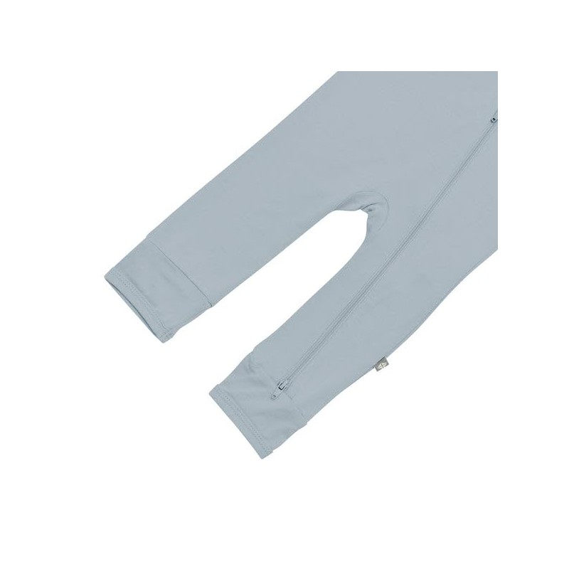 Zippered Romper in Fog