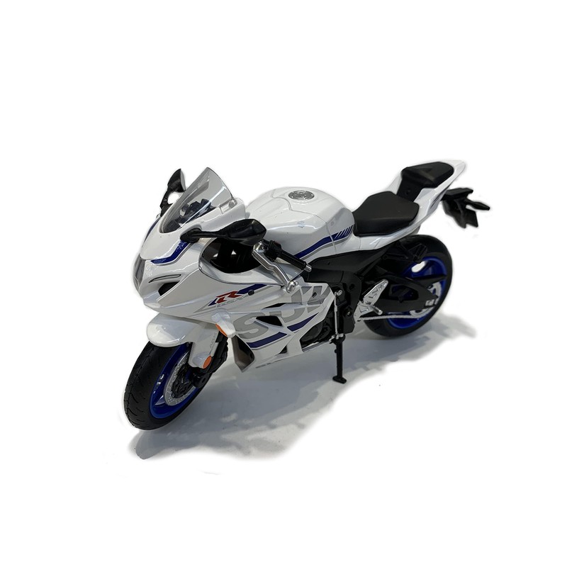 Doyusha GSX-R1000 Suzuki Diecast Motorcycle 1/12 White Finished Product