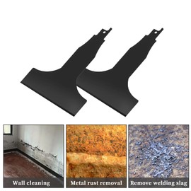 2 Pcs Reciprocating Saw Scraper Blade, Scraping Tool Attachment for Reciprocating Saws, High Carbon Steel Tile Cleaning Tool for Removing Tile, Linoleum, Adhesives, Mastics, and More