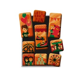 Nostalgic Art 83060 Happy Together Let's Have Fun Magnet Set 9-Piece