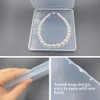 WYAN 4 Pcs Storage Boxes,Clear Plastic Beads Storage Containers Box,Rectangle
