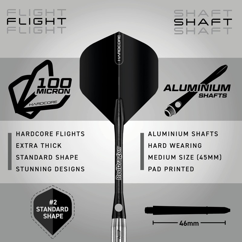 RED DRAGON Council 1: 30g Tungsten Darts with Flights and