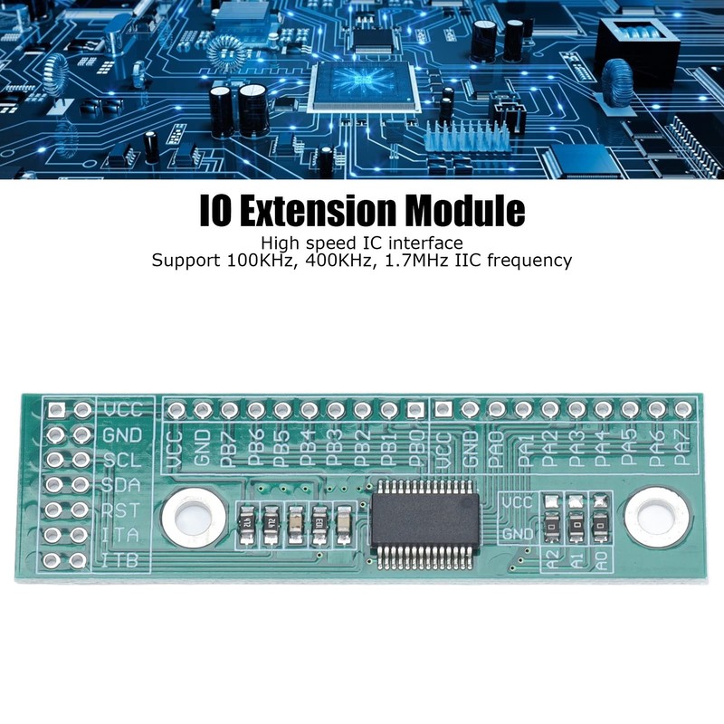 16 Channel IO Expansion Module I2C Interface, MCP23017 Chip, Full