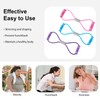 atnayo 3 Pcs Figure 8 Resistance Band,Resistance Bands with Handle(pink+blue+purple)