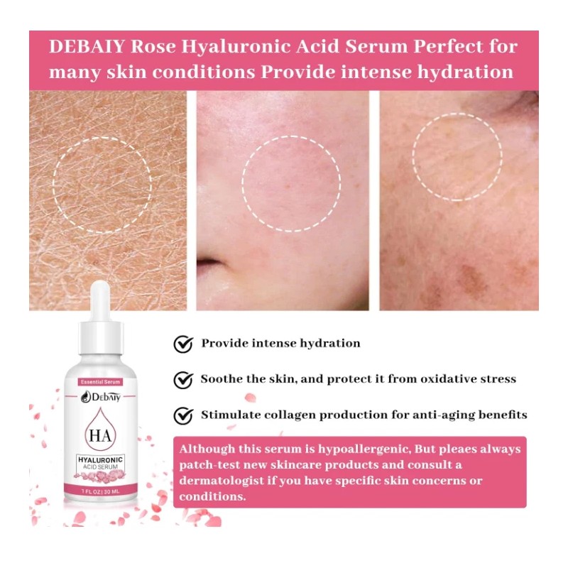 Debaiy 3 Debaiy Rose Hyaluronic Acid Anti Aging Wrinkle Hydrating
