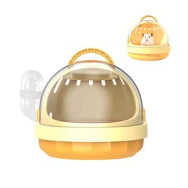 Hamster Carrier, Small Animals, Carrying Case with Water Bottle, Domed Shape, For Birds, Hamsters, Outings, Carriers, Breeding Cages, Traveling, Hospitals, Moving, Cleaning, Small Animals