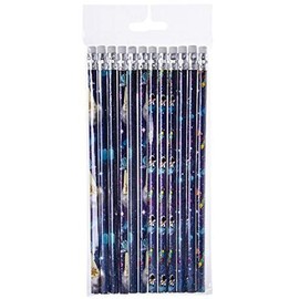 Schnooridoo 12 x Pencils Space Space Space Children's Birthday Gift Give Away