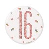 Unique 84865 Number Badge | Glittery Rosegold | 1 Pc,