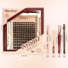 Pestañas Extensions Kit 144 Piezas H019 Curvatura D 8-18 Mm