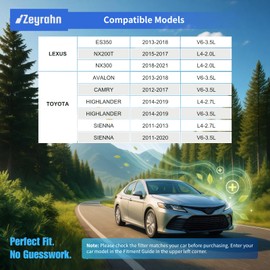 Zeyrahn Cabin & Engine Air Filter Kit for Toyota Avalon (2013-2018), Camry (2012-2017), Highlander (2014-2019), Sienna (2011-2020), Lexus ES350 (2013-2018), NX200T (2015-2017), NX300 (2018-2021)