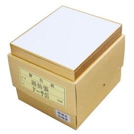 Koubai-do Shikishi Mini Shikishi, 1/4 Size, Sunshoan Shikishi, For High Quality Calligraphy and Drawing, "Gasen Paper Dosa Pull" (Height 5.4 inches x Width 5.4 inches (137 mm) x Width 4.8 inches (122