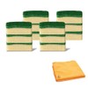 Zopper Green General Purpose Refill Washing-Up Sponge With Microfiber Cloth