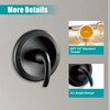 SKOWLL Shower Valve Wall Mount Black Shower Mixer Valve Kit