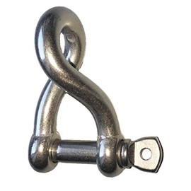 Sunload AISI 316 V4A Twisted Shackle Stainless Steel, 4 mm