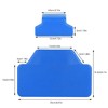 Rubber Rear Pad Saddlebag Trunk Passenger Backrest Accessory Fit for