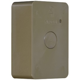 Mirai Industry PVR-0BC0LB Exposed Switch Box for Waterproof Outlets, One Side Grounding Type, Light Brown, Price for 1 Piece
