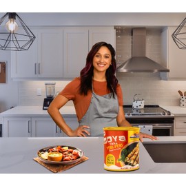 Rani Soya Tikka Peri-Peri 30oz (1.875lbs) 850g, Pack of 6, Ready for Cook ~ Easy Open Lid | All Natural | Vegan | No Colors | NON-GMO | Kosher | Indian Origin | Soy Based Meat Substitute