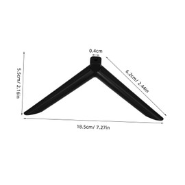 Alipis 1 Pair of Television Stands Table Base for Televisions, Universal Televisions Stand, TV Stand, TV Stand, TV Stand, Legs for TV Stands, Stand, Black Plastic