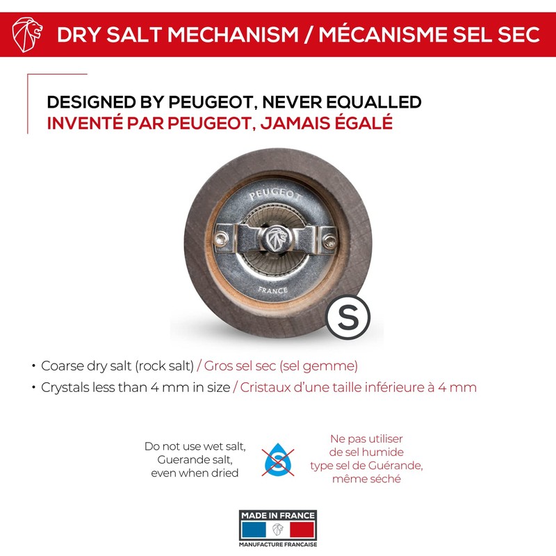 プジョー PEUGEOT ミル ソルトミル 卓上 10cm チョコ ビストロ 22600