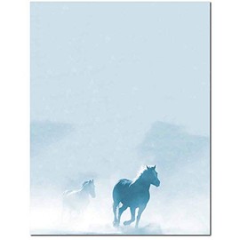 Galloping Horses Letterhead Letterhead Laser & Inkjet Printer Paper (25 Pack)