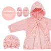 Rising Star Pink Bathrobe Spa Set, Robe, Slippers & Cap