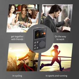 Wireless MP3 Player, HiFi MP3 Player, Lossless DSD DAC FLAC MP3 Digital Audible Player, High Resolution Portable Audio Player Supports Up to 256GB