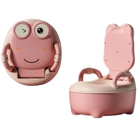 CYTGOUPER Pink Potty Training Toilet,Removable Sturdy PP Potty Chair,Portable Mini Potty Training Toilet for Easy Clean and Travel Baby Potty Training at Home
