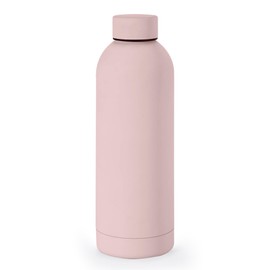 NOBL Stainless Steel Water Bottle,17 oz, 500 ml, Double Wall Vacuum Insulation, Sealed Bottle Keeps Drinks Cold 24 Hrs & Hot 12 Hrs, Leak Proof, Fits Noble Carry-On Cup Holder - Hot Pink