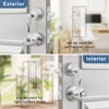 Knobonly Entry Door Knobs and Double Cylinder Deadbolt, Keyed Alike