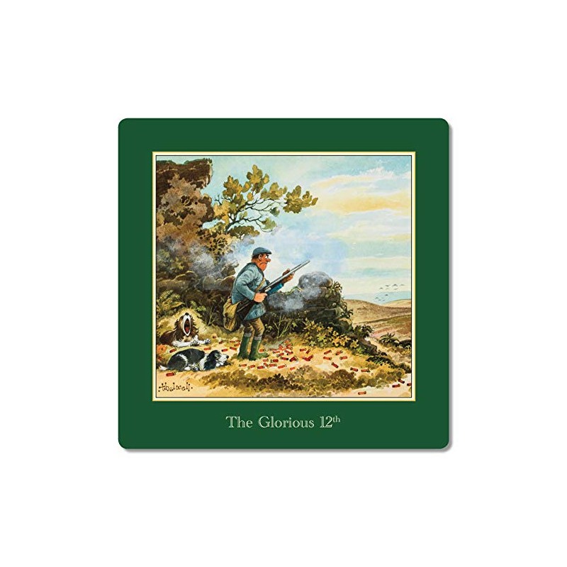 thelwell 6 Shooting Coasters. From his iconic sporting prints. British