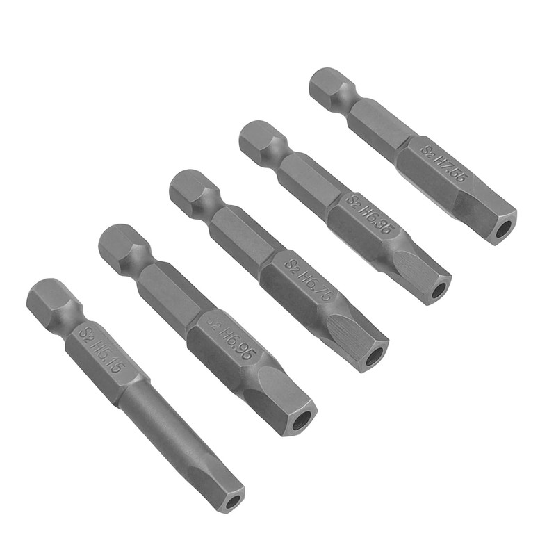 Gasea 10Pcs Magnetic Pentagon Head Screwdriver Bits Set, 1/4" Hex
