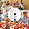 12 Pieces Clear Tablecloth Clips, Adjustable Plastic Table Cover Holders,