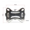 Wiltec Fixed Castor Diameter 100 mm with Rubber Wheel and