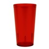 G.E.T. 6616-1-R-EC Heavy-Duty Plastic Restaurant Tumblers, 16 Ounce, Red (Set