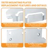 Zookpr 116791 Mounting Plates Replacement for IKEA Bed Frame Brackets
