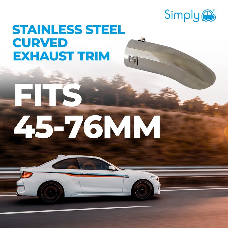 Simply ETC76 Stainless Steel Exhaust Trim, Silver