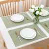 AOKSUNOVA Cloth Placemats Set of 4 Farmhouse Linen Table Mats