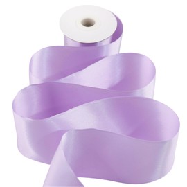 YERELO - Cinta de satén de color sólido de 3 x 10 yardas, rollo de cinta de satén de doble cara para envolver regalos, manualidades, decoración de boda, tarjeta de invitación de boda, decoración de