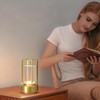 Cordless Table Lamp, LED Touch Metal Bedside Lamp, 3-Colour Infinitely