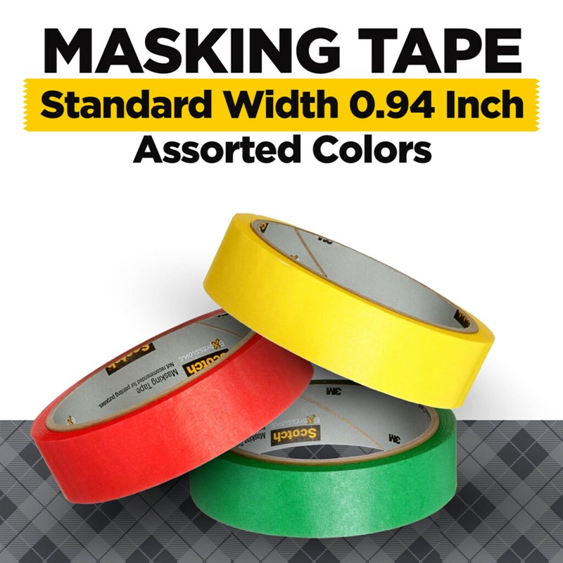 Scotch Expressions Masking Tape, .94 in x 20 yd, 3