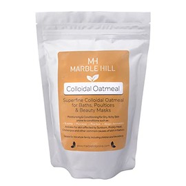 Marble Hill Colloidal Oatmeal Bath Soak - Moisturising, Conditioning for Very Dry Itchy Skin 500g 12 Baths. Whole Grain Oatmeal contains maximum nourishing ingredients