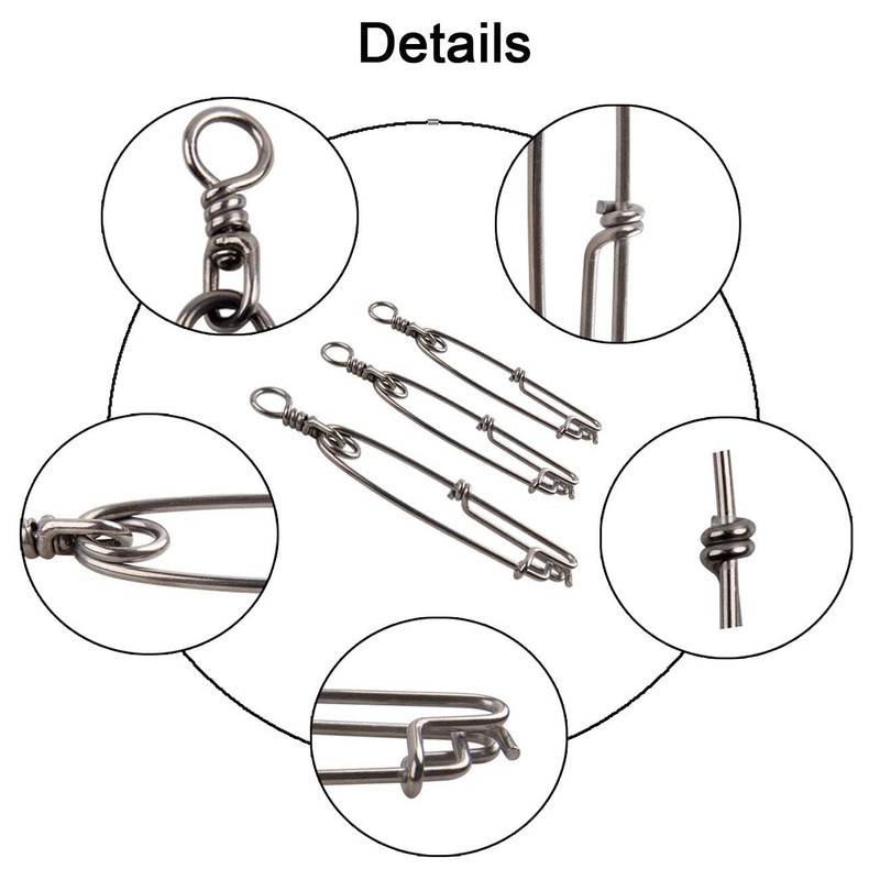 Longline Clips with Swivels Tuna Clips Stainless Steel Branch Hangers